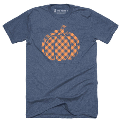 Navy Pumpkin Plaid