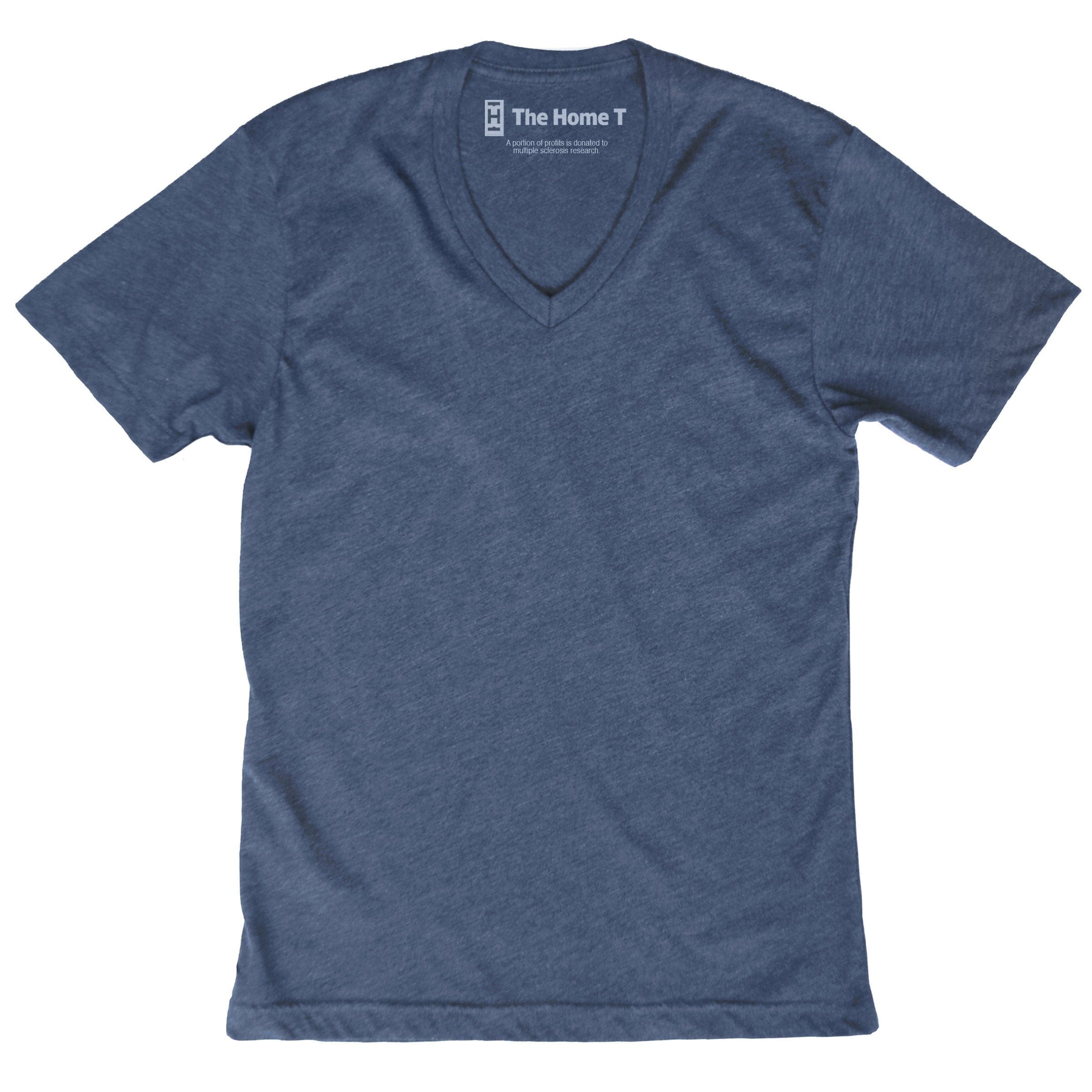 Custom V-Neck T-Shirt The Home T XS Navy