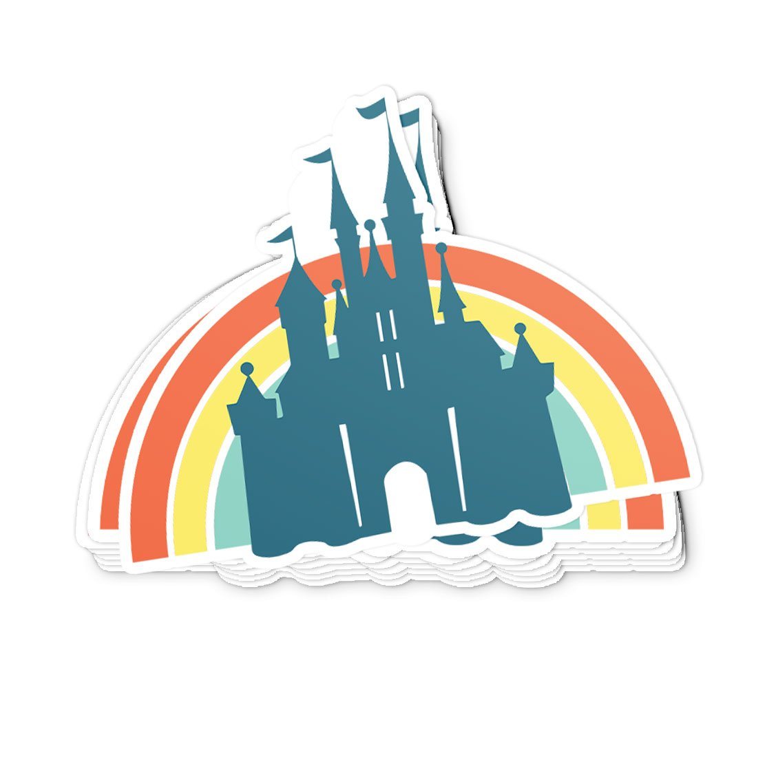 Rainbow Castle Sticker