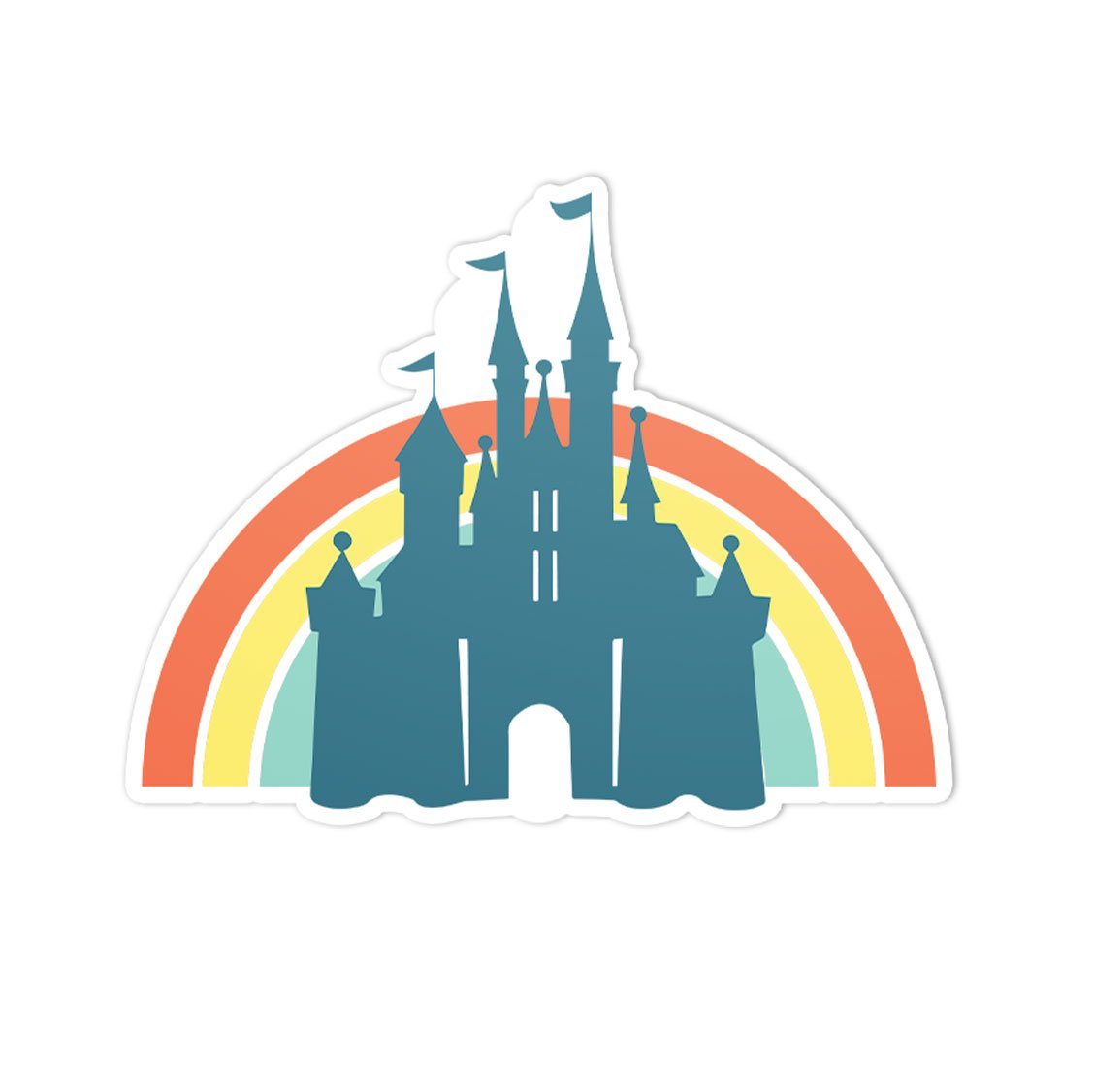 Rainbow Castle Sticker