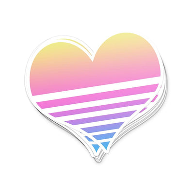 Retro Heart Sticker