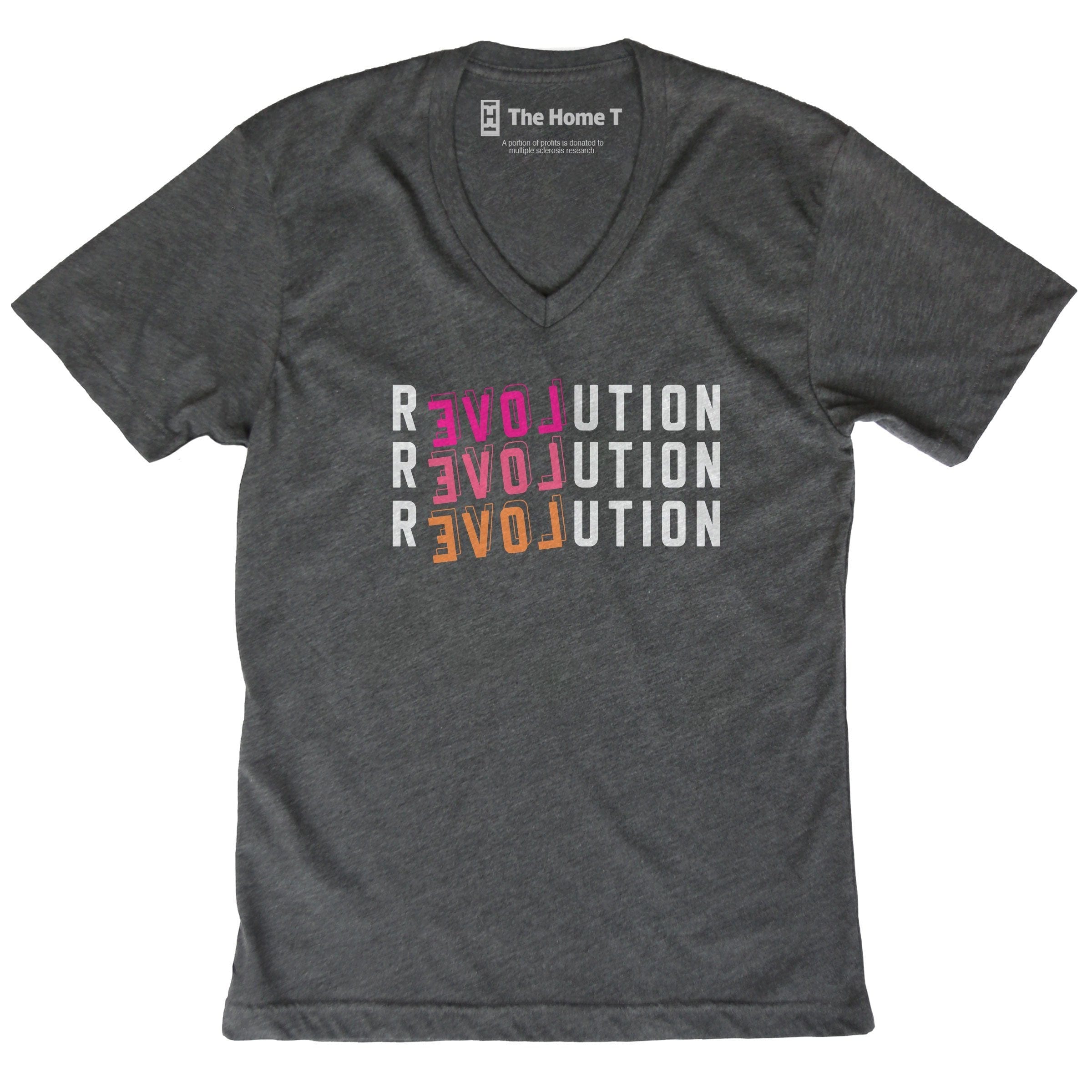 rEVOLution Dark Grey V-Neck