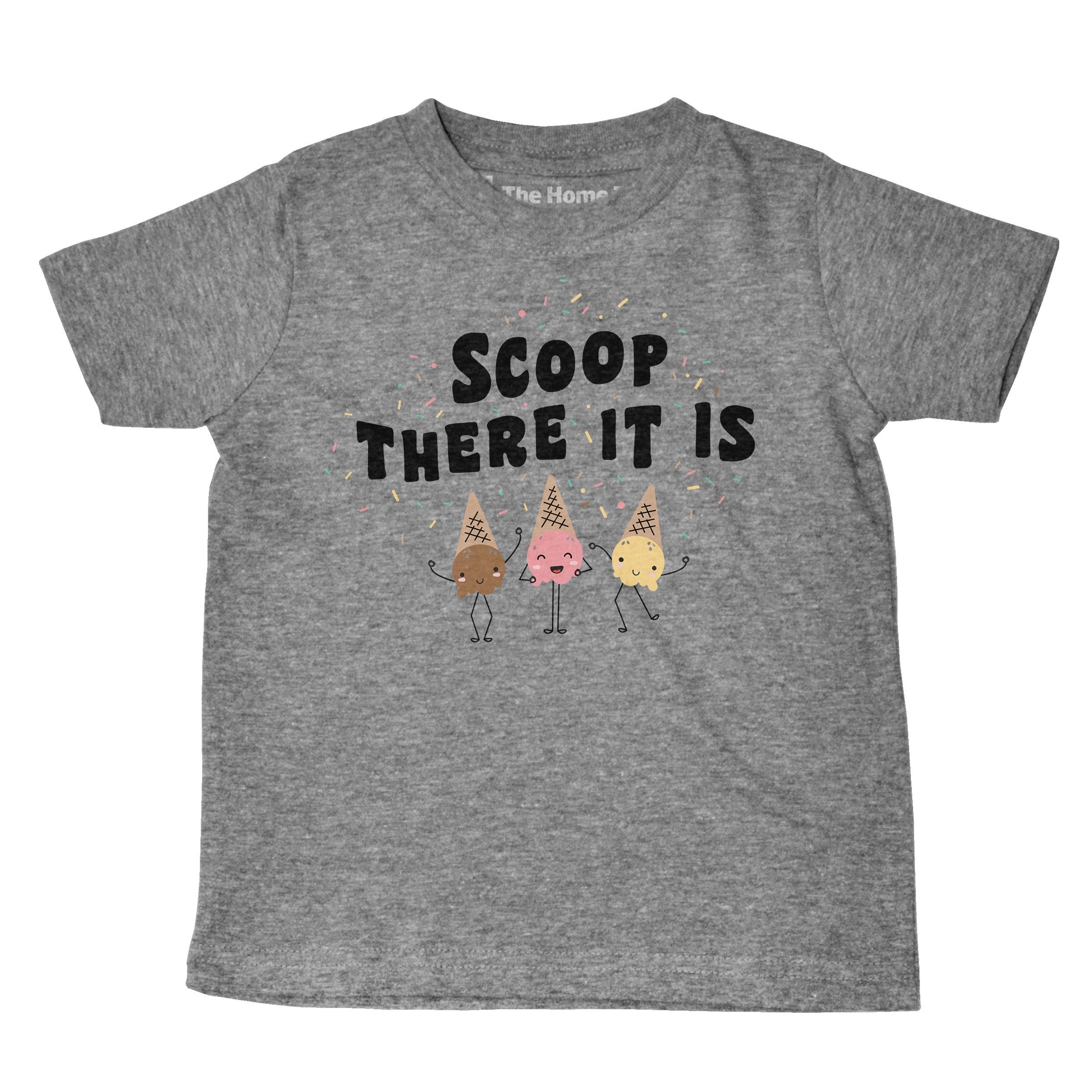 Scoop there it is kids athletic grey crewneck