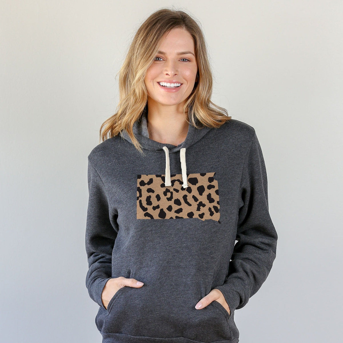 South Dakota Leopard Pattern Hoodie