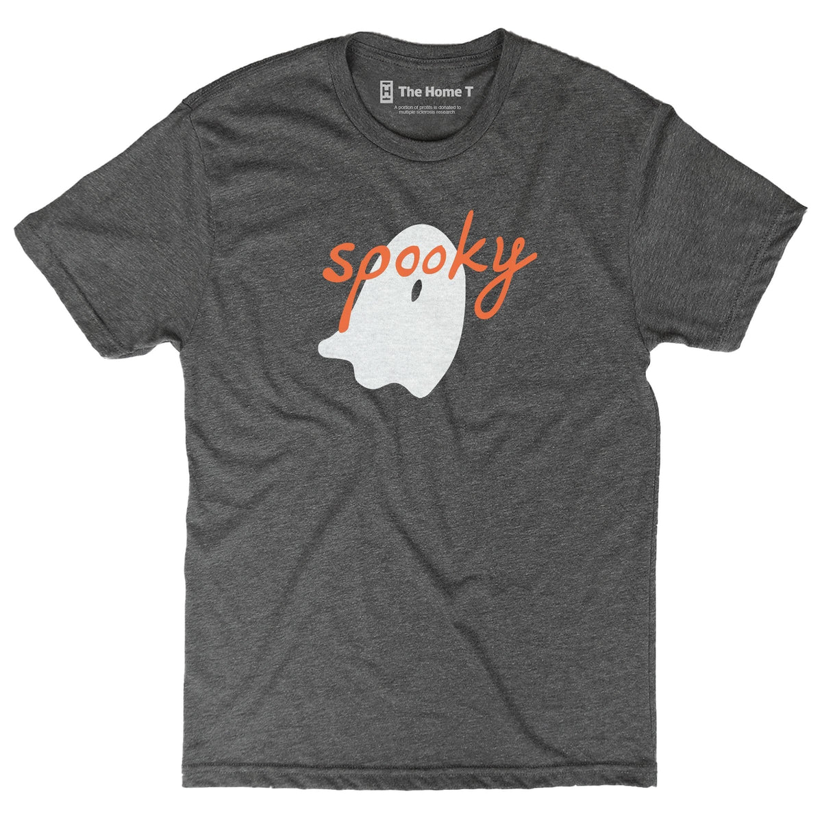 Spooky Ghost Dark Grey Crewneck