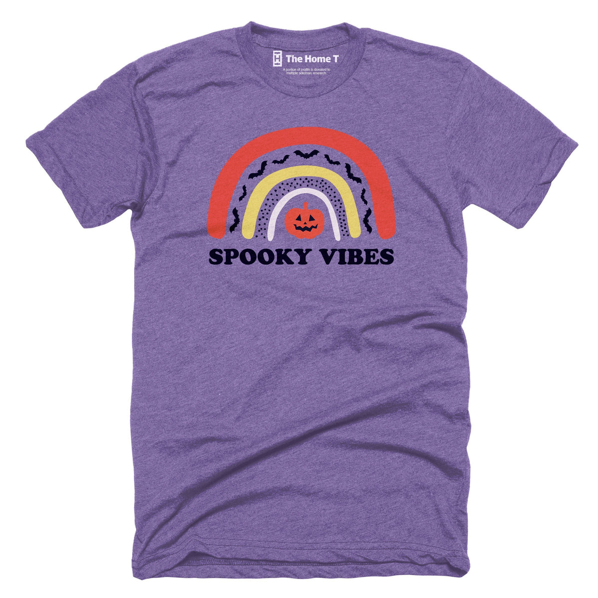 Spooky Vibes Rainbow Purple Crewneck