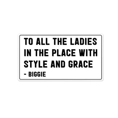 Style and Grace Sticker