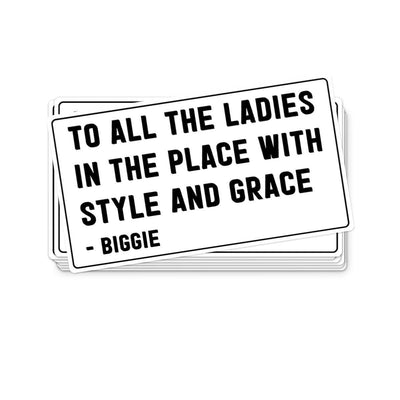 Style and Grace Sticker