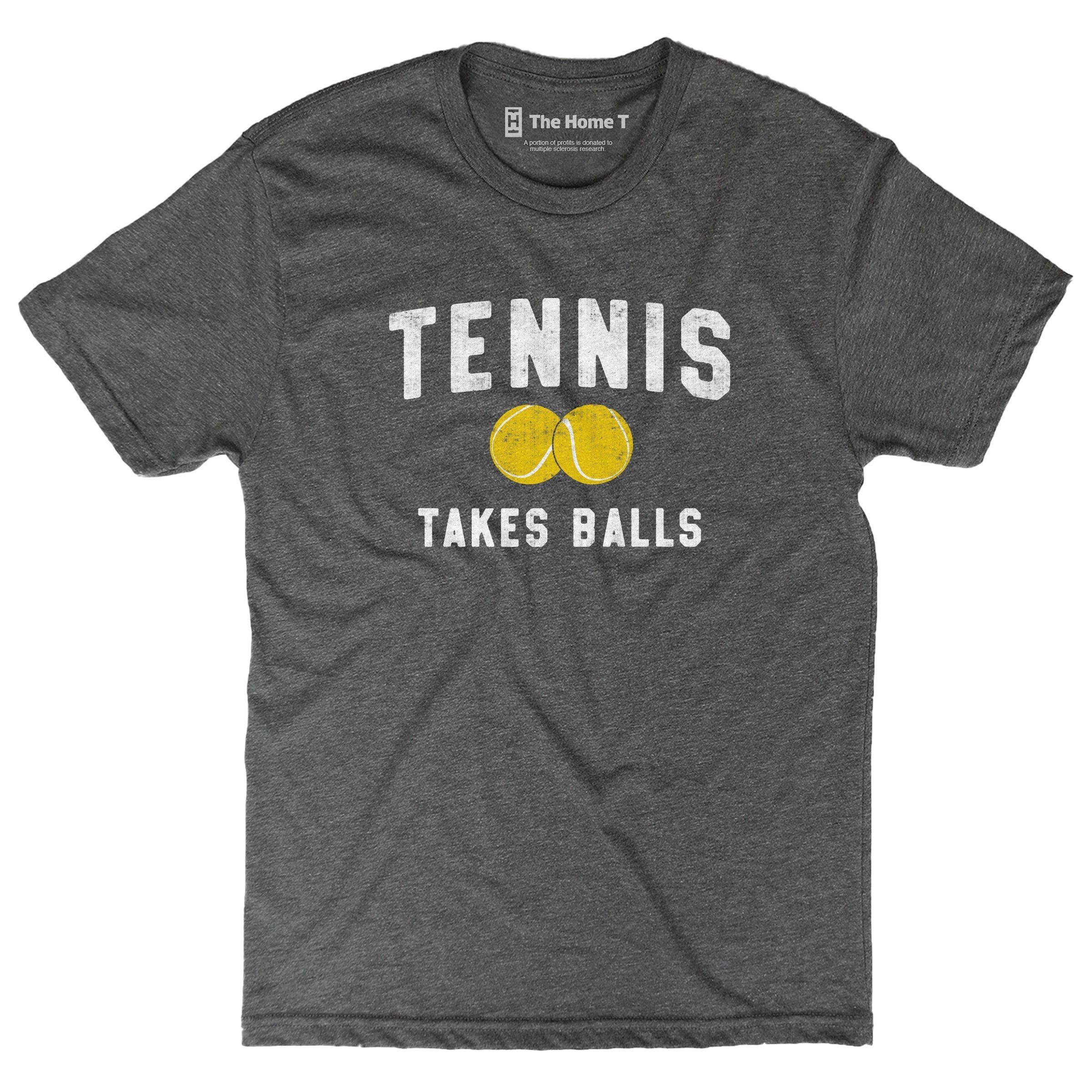 Tennis Takes Balls Dark Grey Crewneck