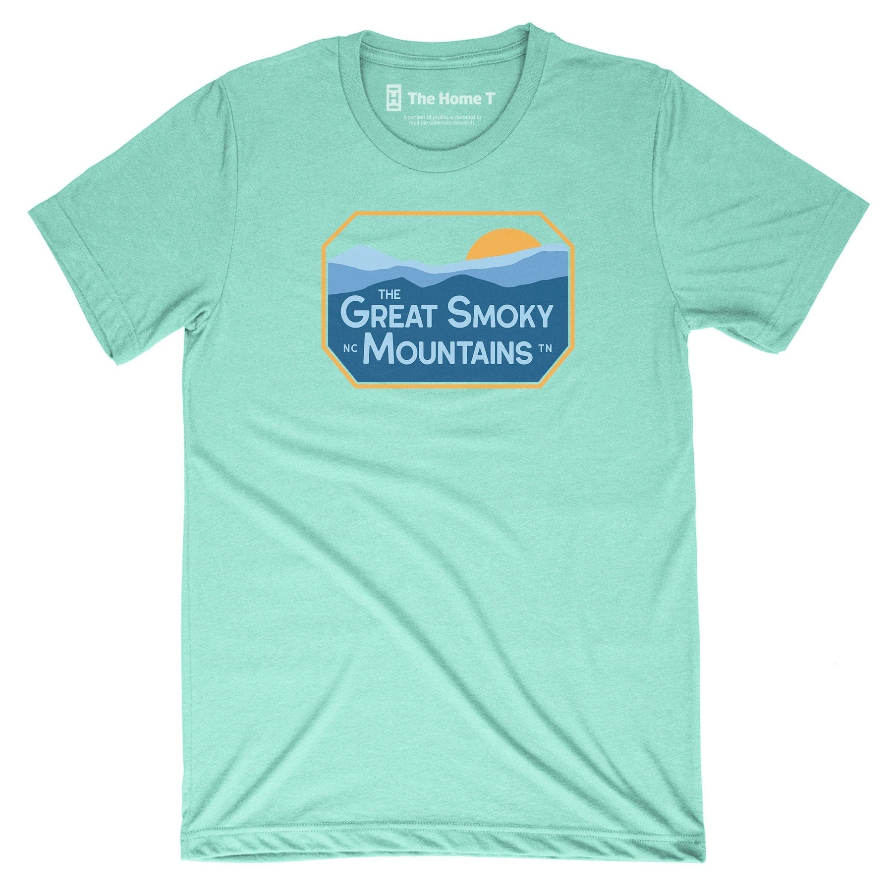 The Great Smoky Mountains - Badge Mint Crewneck