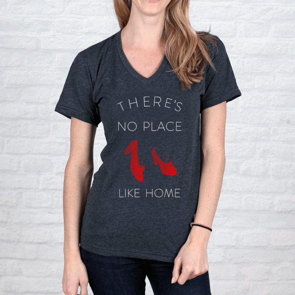 There's No Place Like Home Lifestyle The Home T XS Grey V-Neck