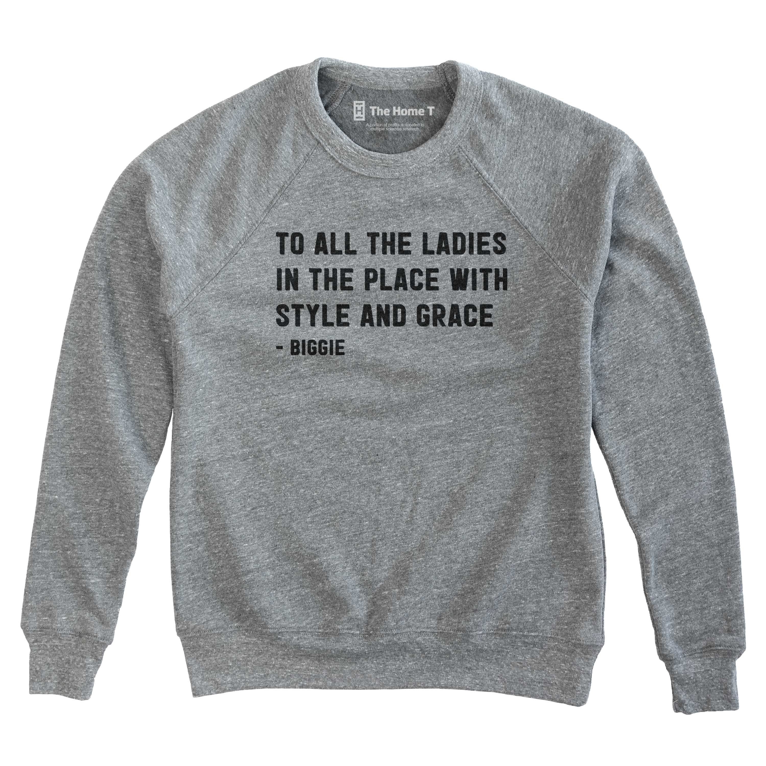 Style and Grace athletic grey sweatshirt