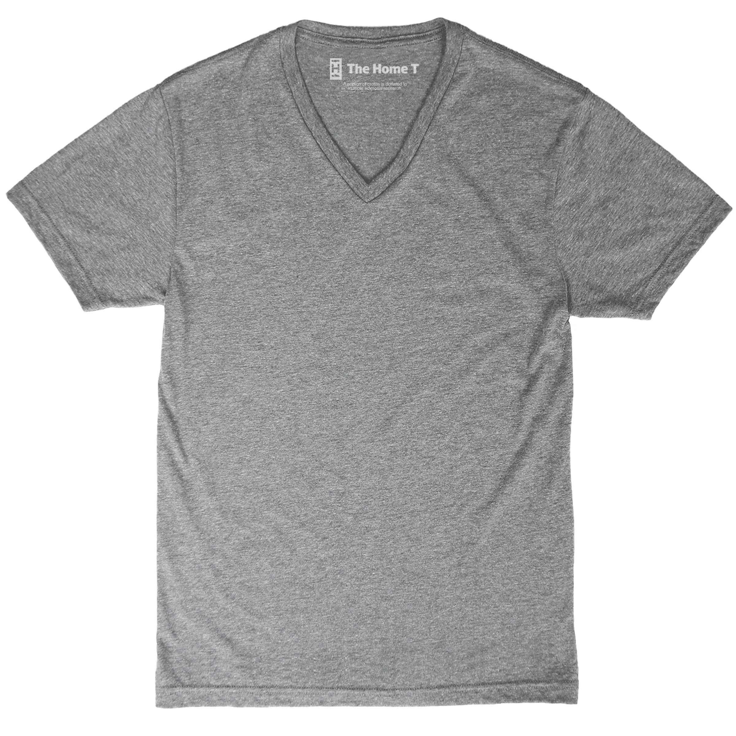 Basic V-Neck - Athletic Grey