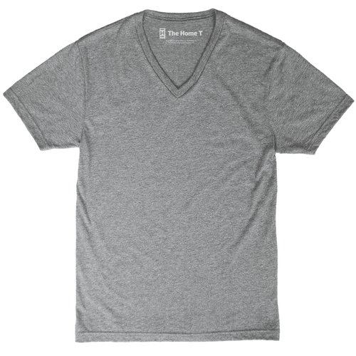 Basic V-Neck - Athletic Grey