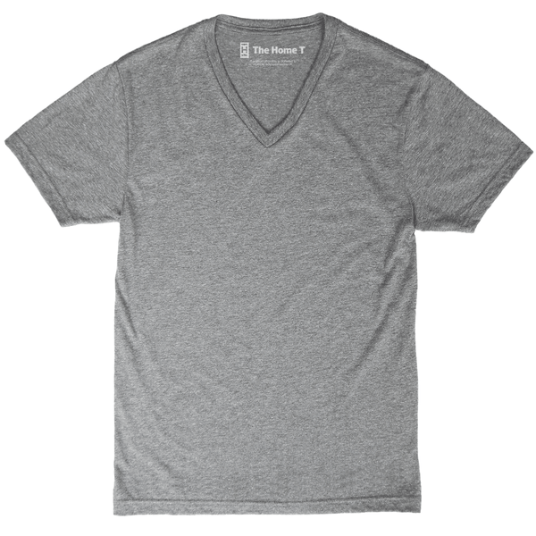 Grey v best sale neck t shirt
