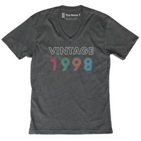 Vintage 1998 Dark Grey V-Neck