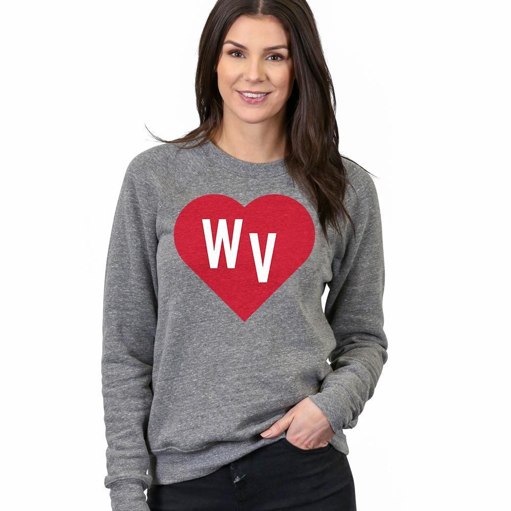 West Virginia Red Heart Red Heart The Home T XXL Sweatshirt