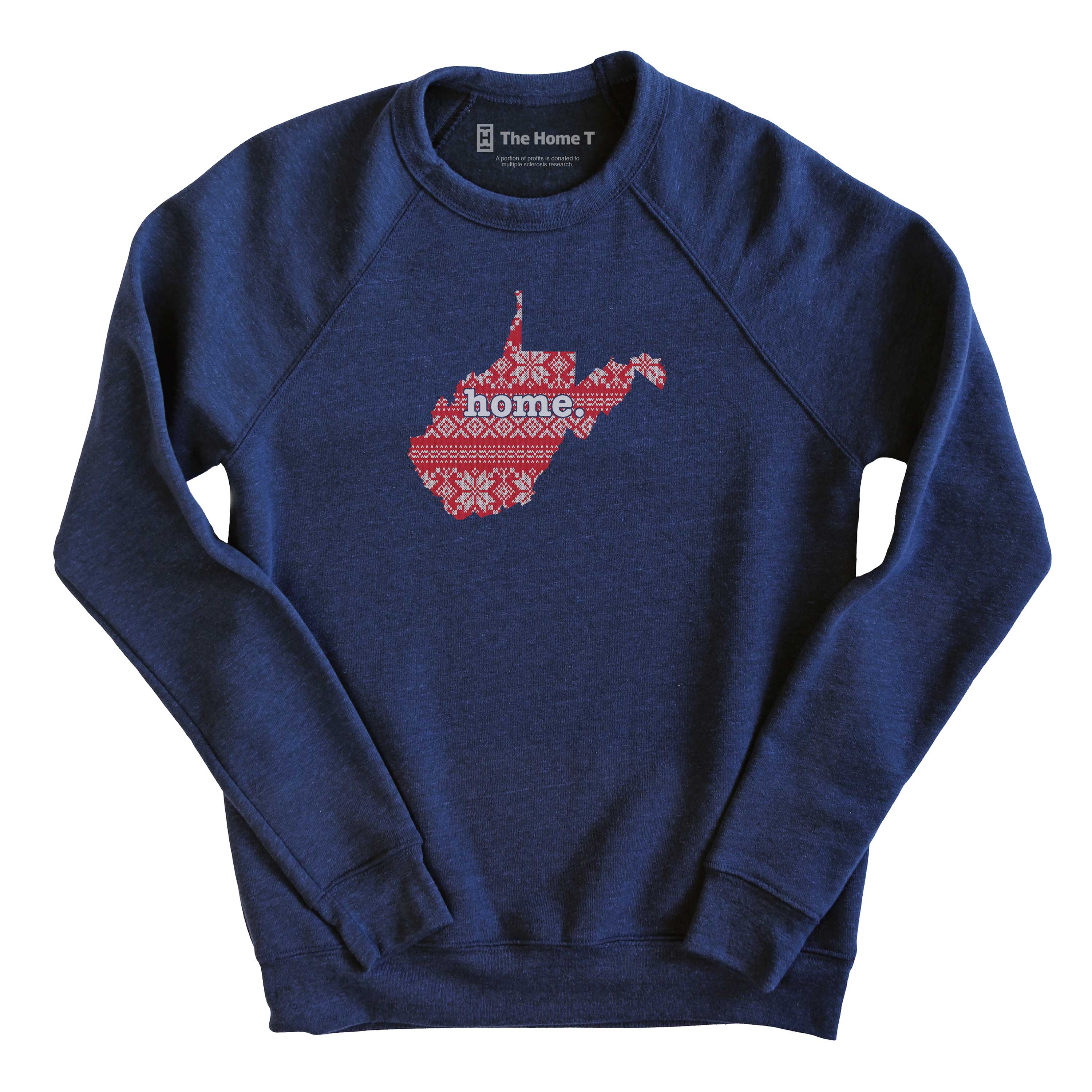 West Virginia Christmas Sweater Pattern Christmas Sweater The Home T XS Navy Sweatshirt