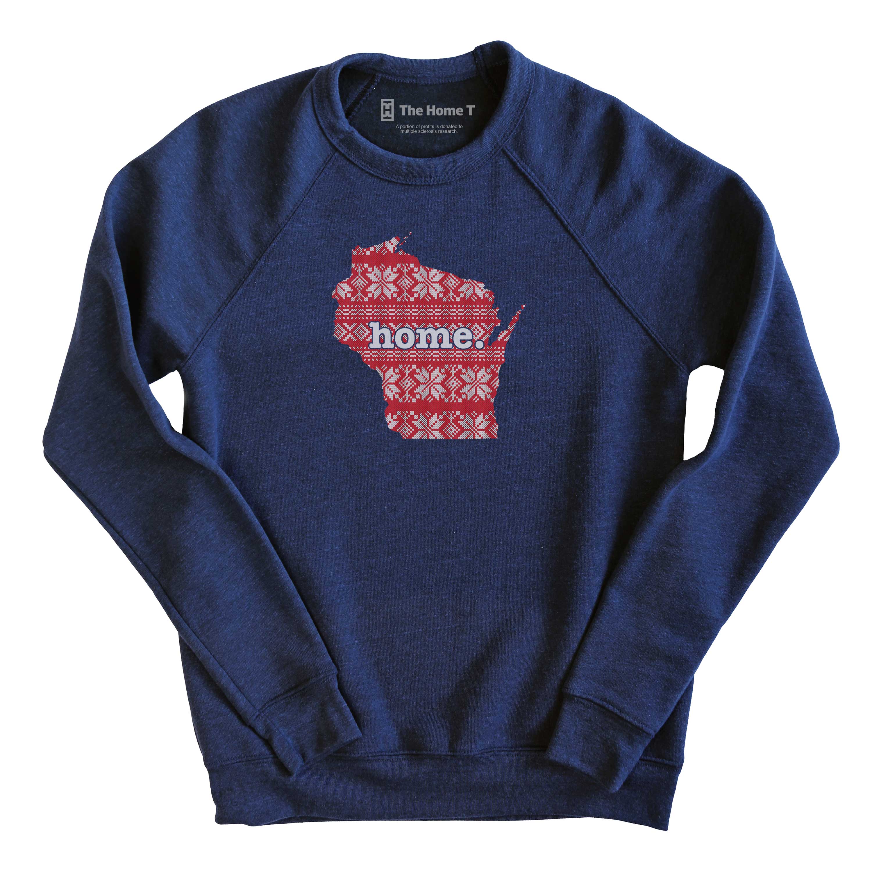 Wisconsin Christmas Sweater Pattern Christmas Sweater The Home T XS Navy Sweatshirt