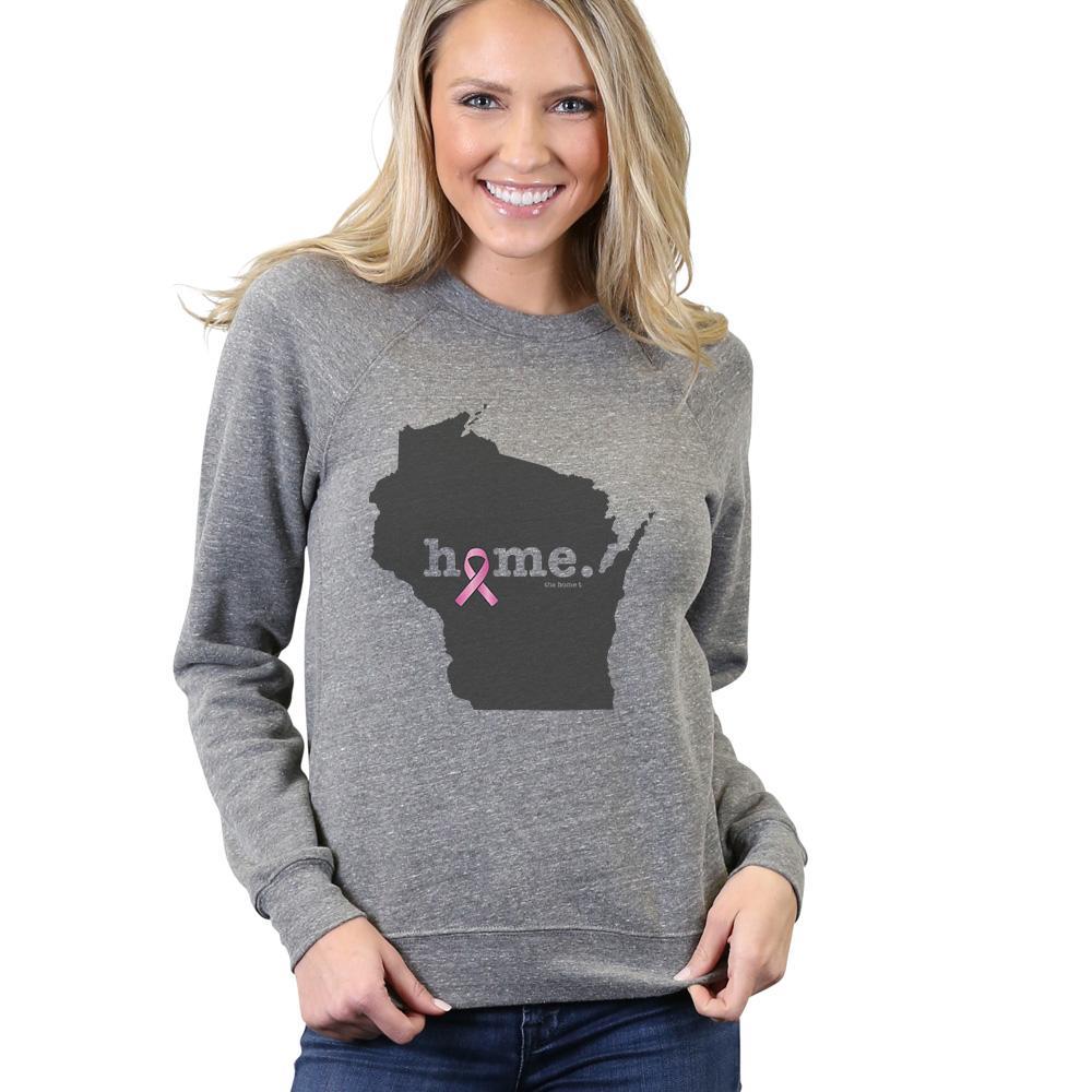 Wisconsin Pink Ribbon Limited Edition Ribbon The Home T XS Sweatshirt