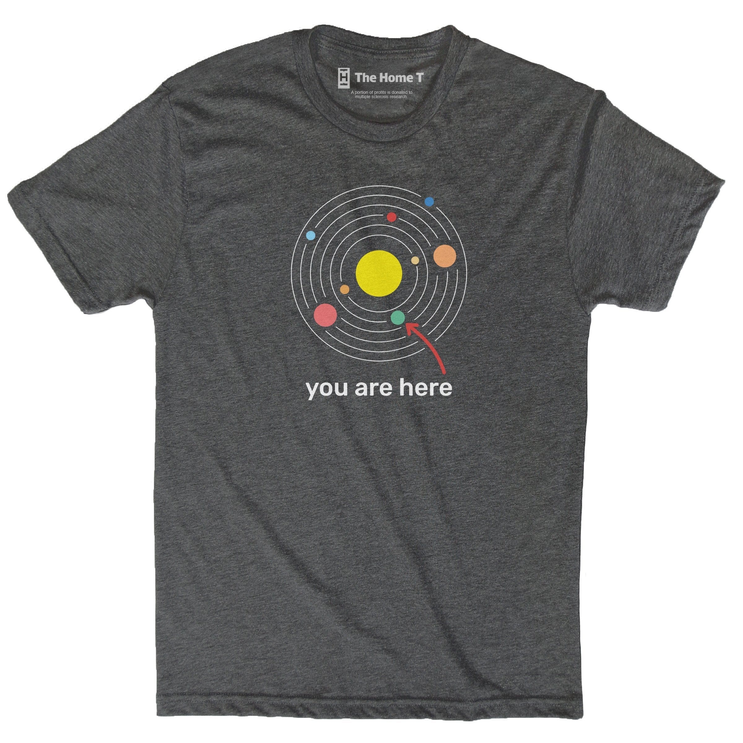 You Are Here Dark Grey Crewneck