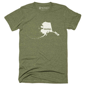 Alaska Camp Home T-Shirt Outdoor Collection The Home T XXL Army Green