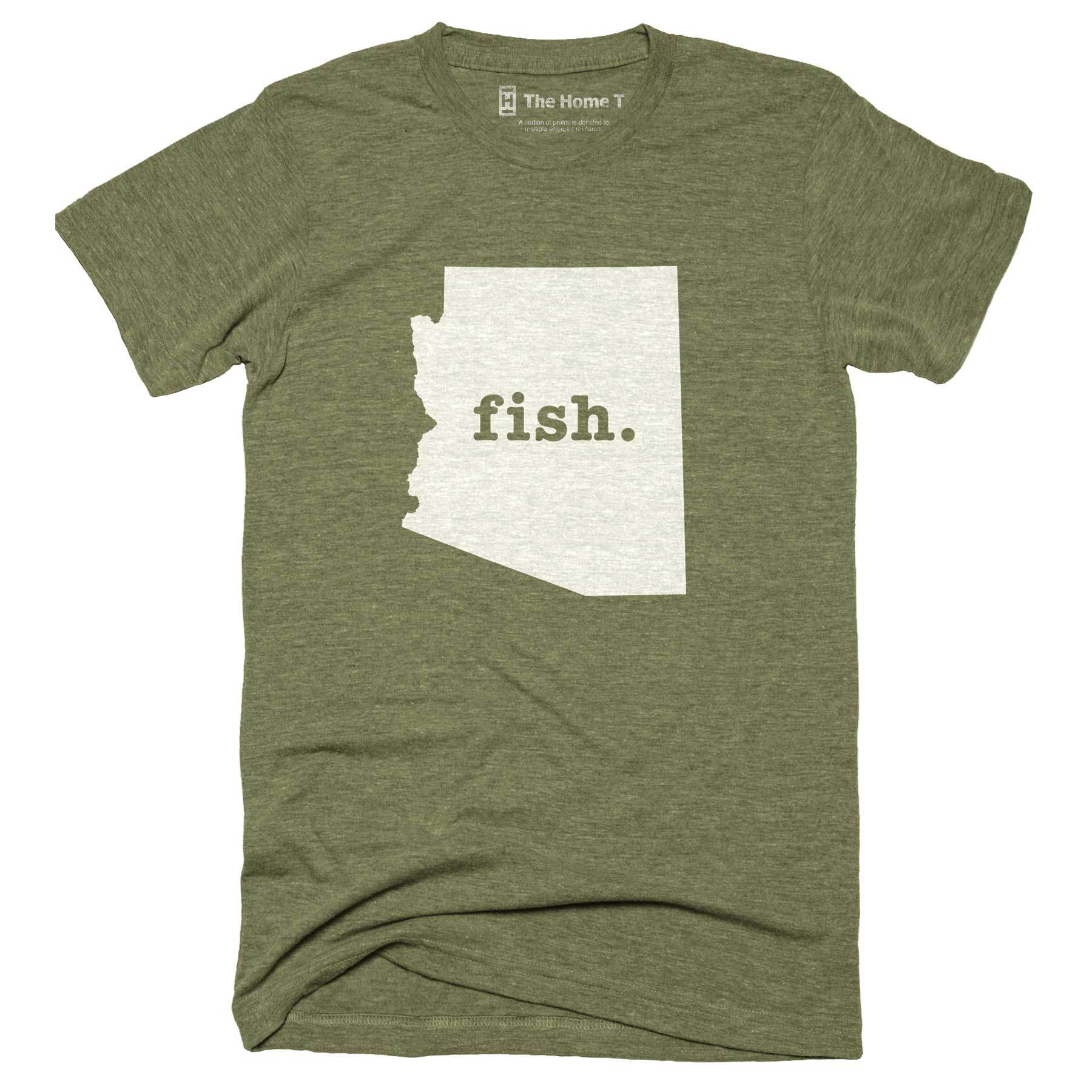 Arizona Fish Home T-Shirt Outdoor Collection The Home T XXL Army Green