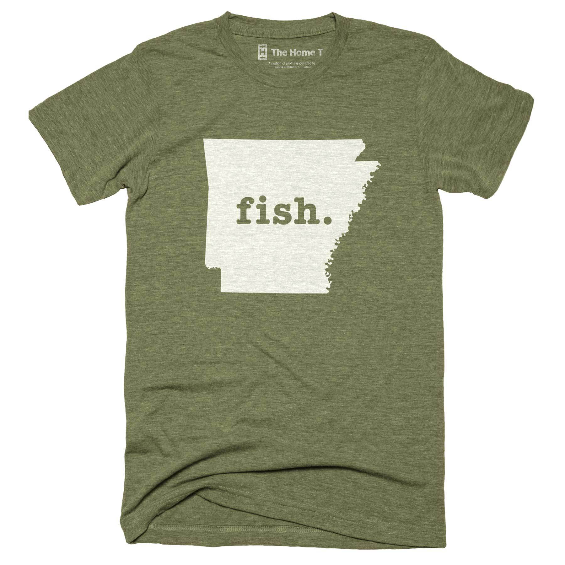 Arkansas Fish Home T-Shirt Outdoor Collection The Home T XXL Army Green