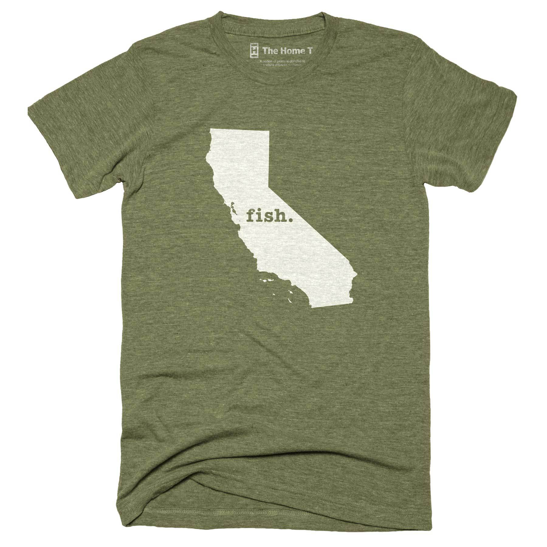 California Fish Home T-Shirt Outdoor Collection The Home T XXL Army Green