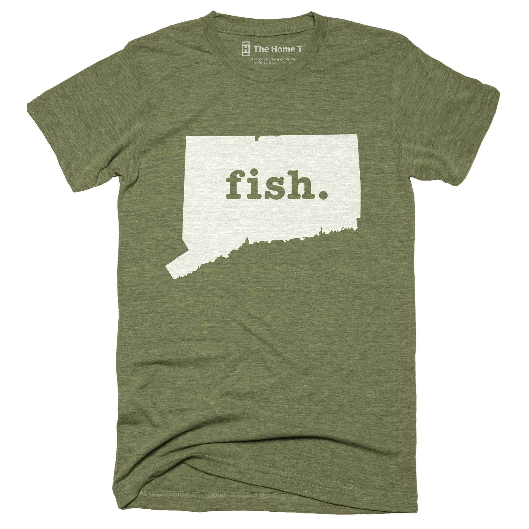 Connecticut Fish Home T-Shirt Outdoor Collection The Home T XXL Army Green