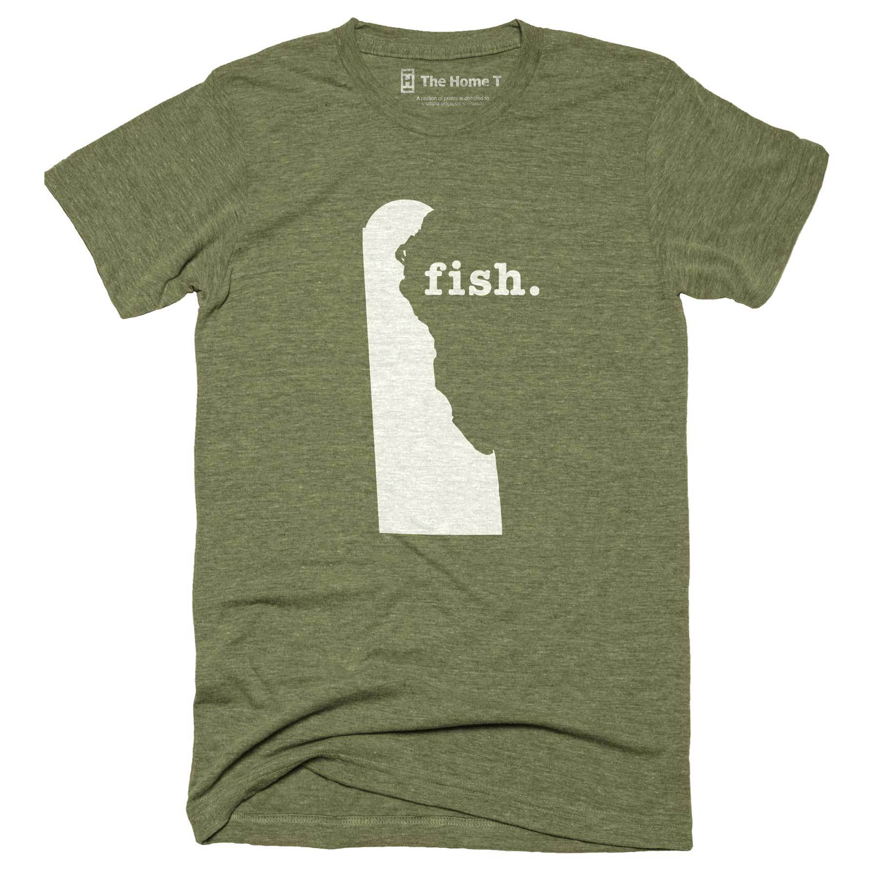 Delaware Fish Home T-Shirt Outdoor Collection The Home T XXL Army Green