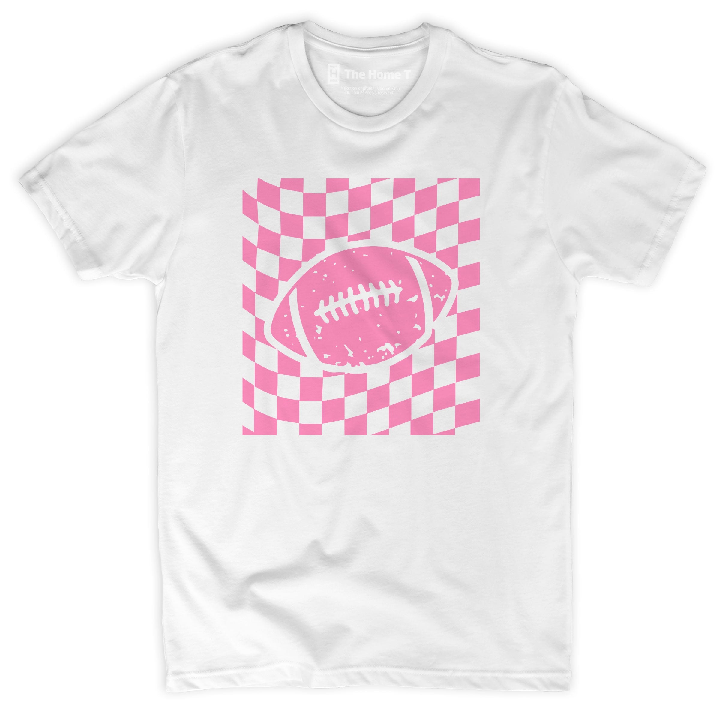 Pink Checkered Football