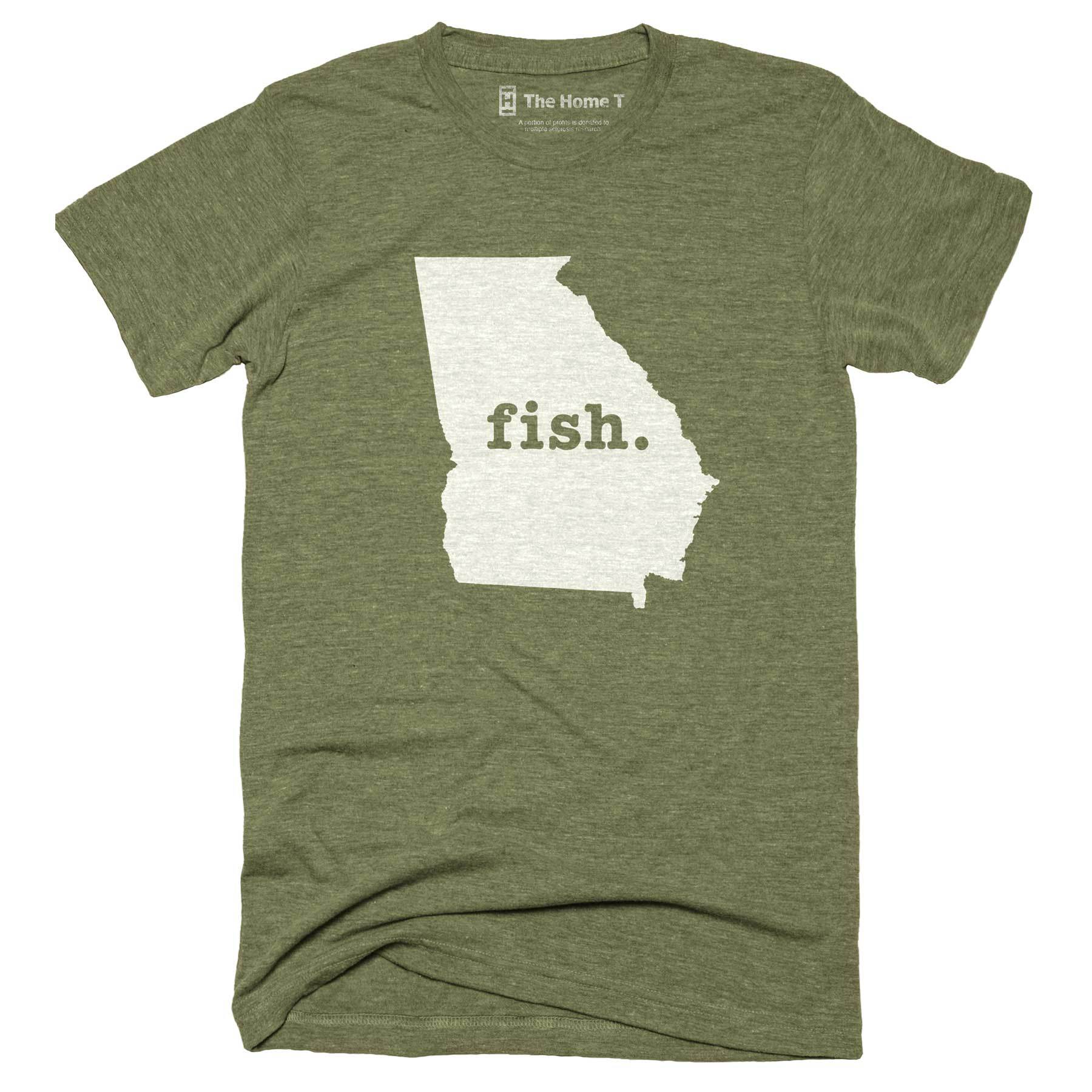 Georgia Fish Home T-Shirt Outdoor Collection The Home T XXL Army Green