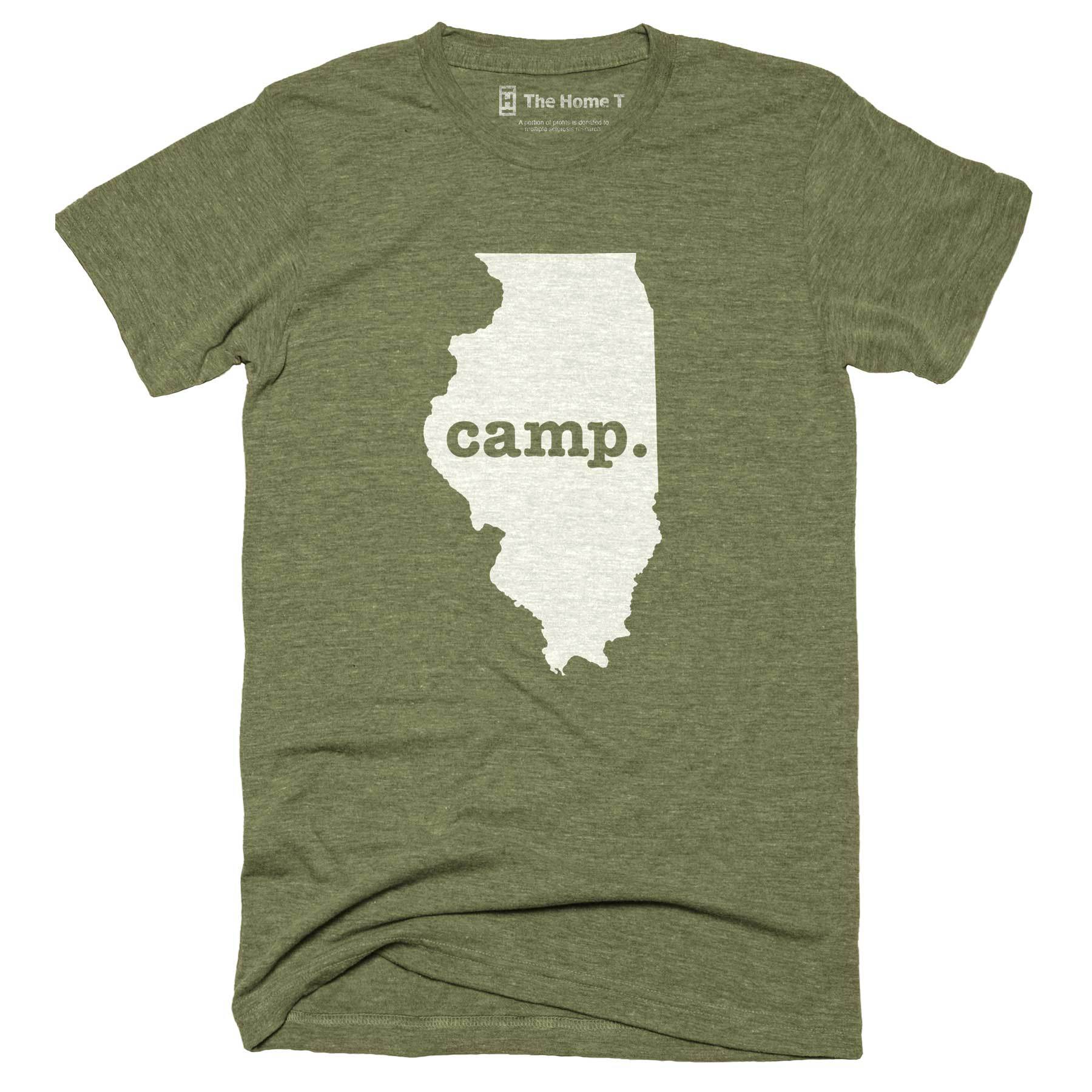 Illinois Camp Home T-Shirt Outdoor Collection The Home T XXL Army Green