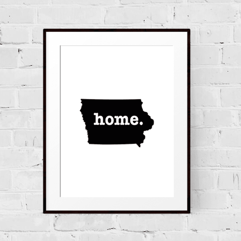 Iowa Art Print