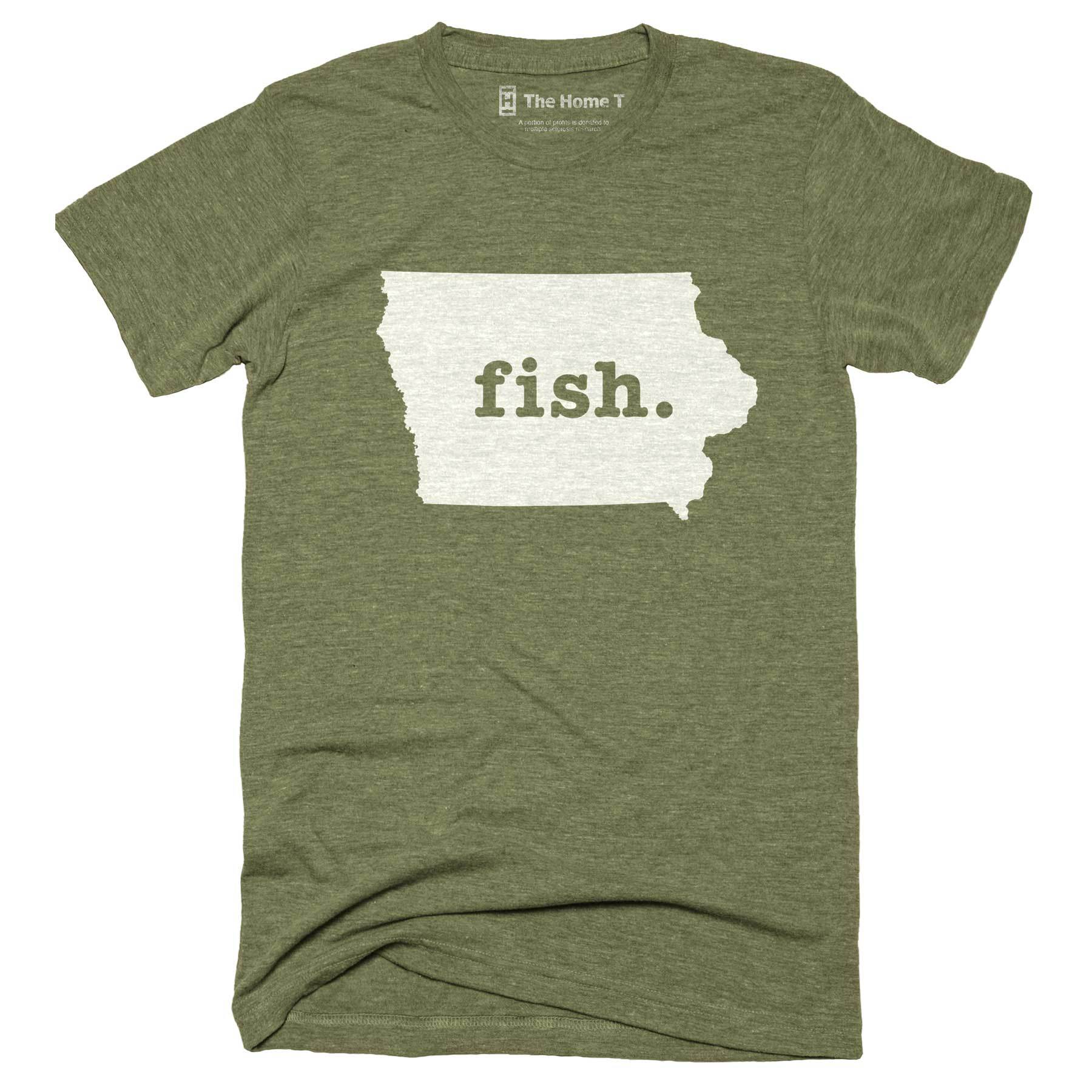 Iowa Fish Home T-Shirt Outdoor Collection The Home T XXL Army Green