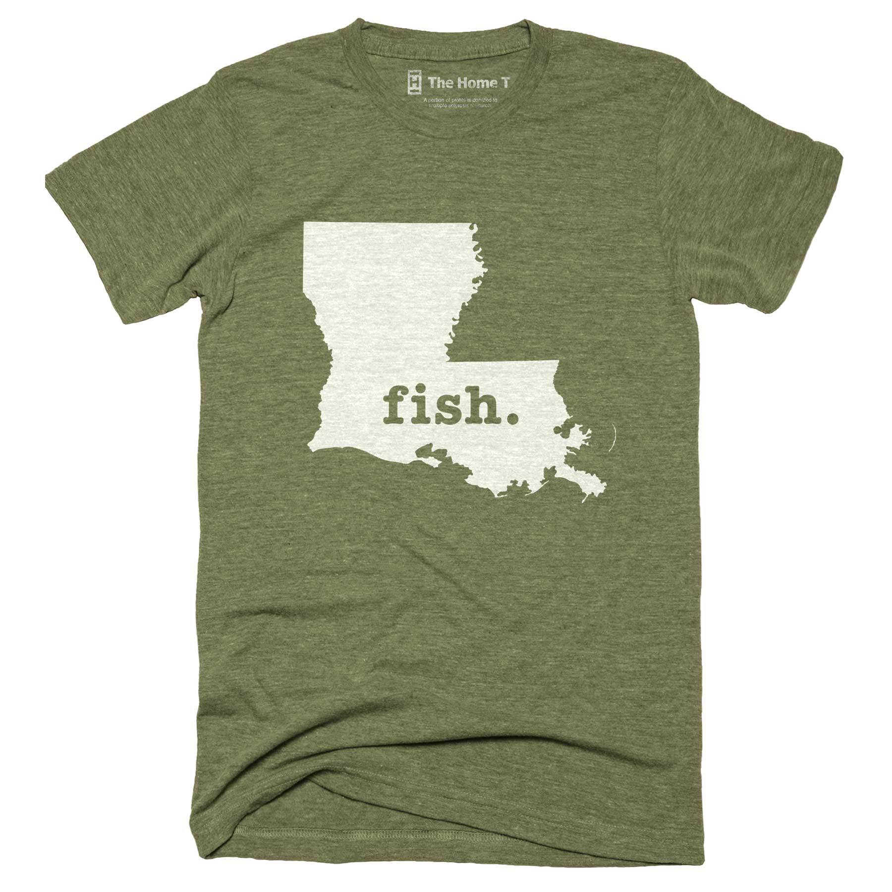 Louisiana Fish Home T-Shirt Outdoor Collection The Home T XXL Army Green