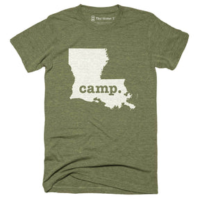 Louisiana Camp Home T-Shirt Outdoor Collection The Home T XXL Army Green