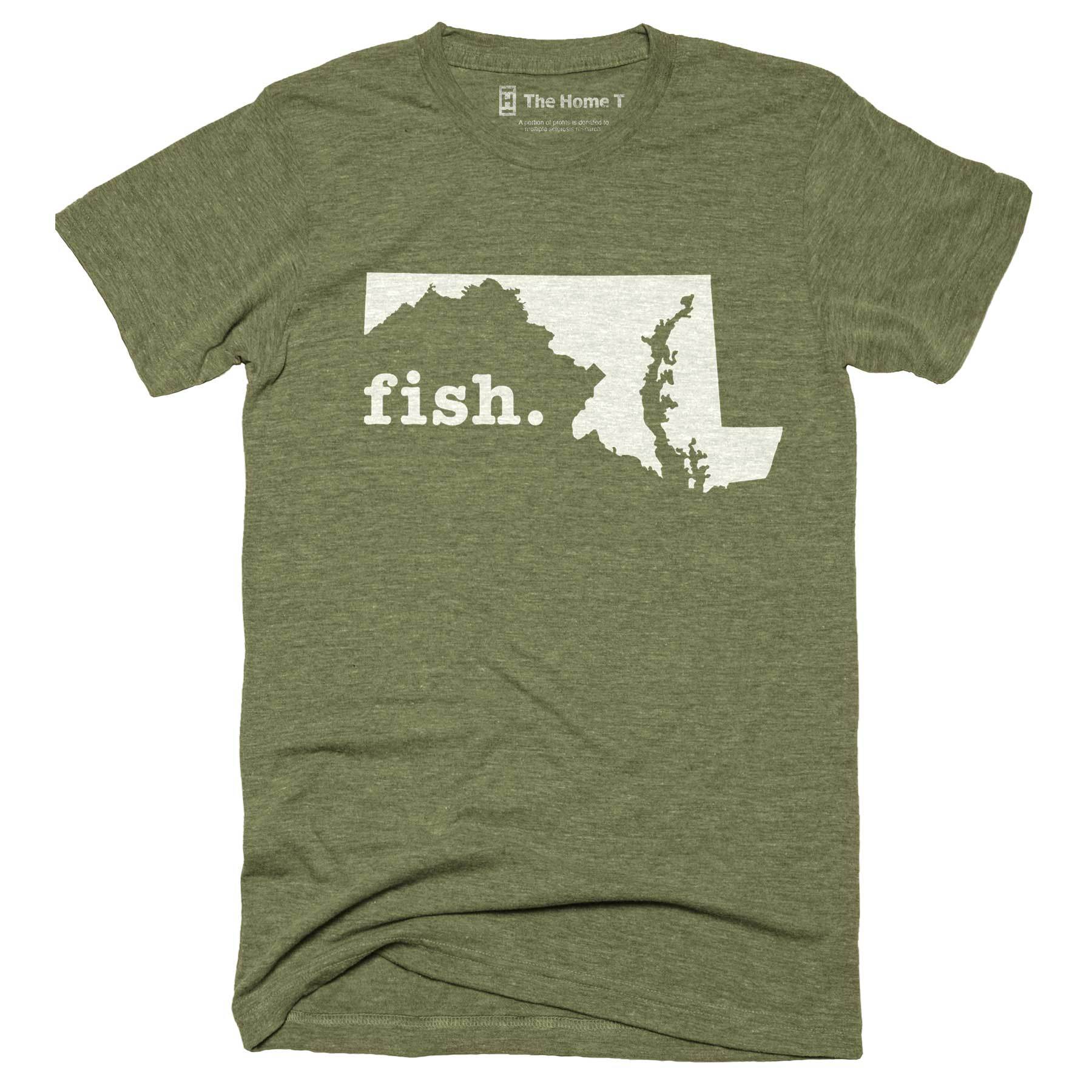 Maryland Fish Home T-Shirt Outdoor Collection The Home T XXL Army Green