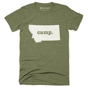 Montana Camp Home T-Shirt Outdoor Collection The Home T XXL Army Green