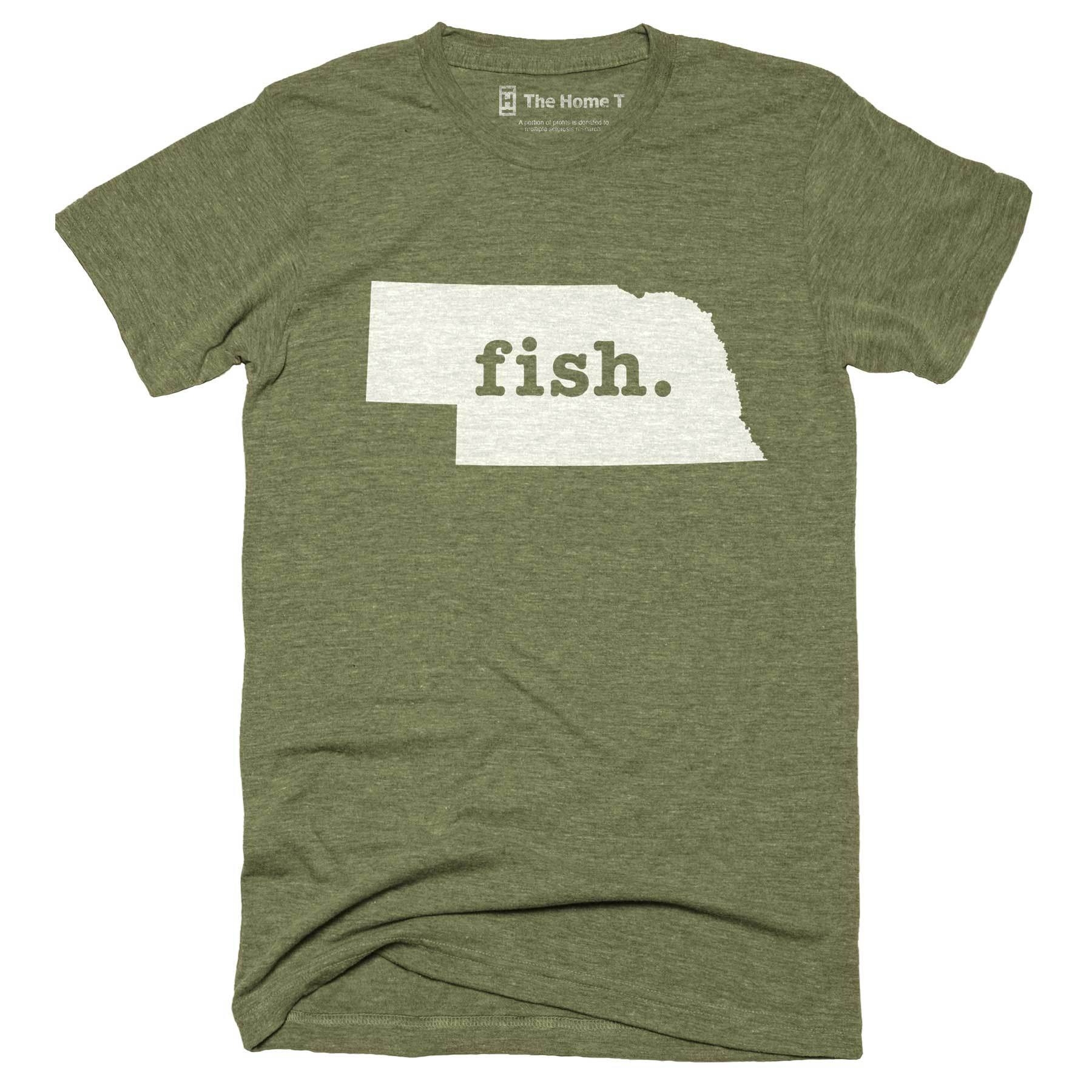 Nebraska Fish Home T-Shirt Outdoor Collection The Home T XXL Army Green