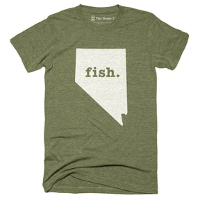 Nevada Fish Home T-Shirt Outdoor Collection The Home T XXL Army Green