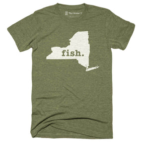 New York Fish Home T-Shirt Outdoor Collection The Home T XXL Army Green