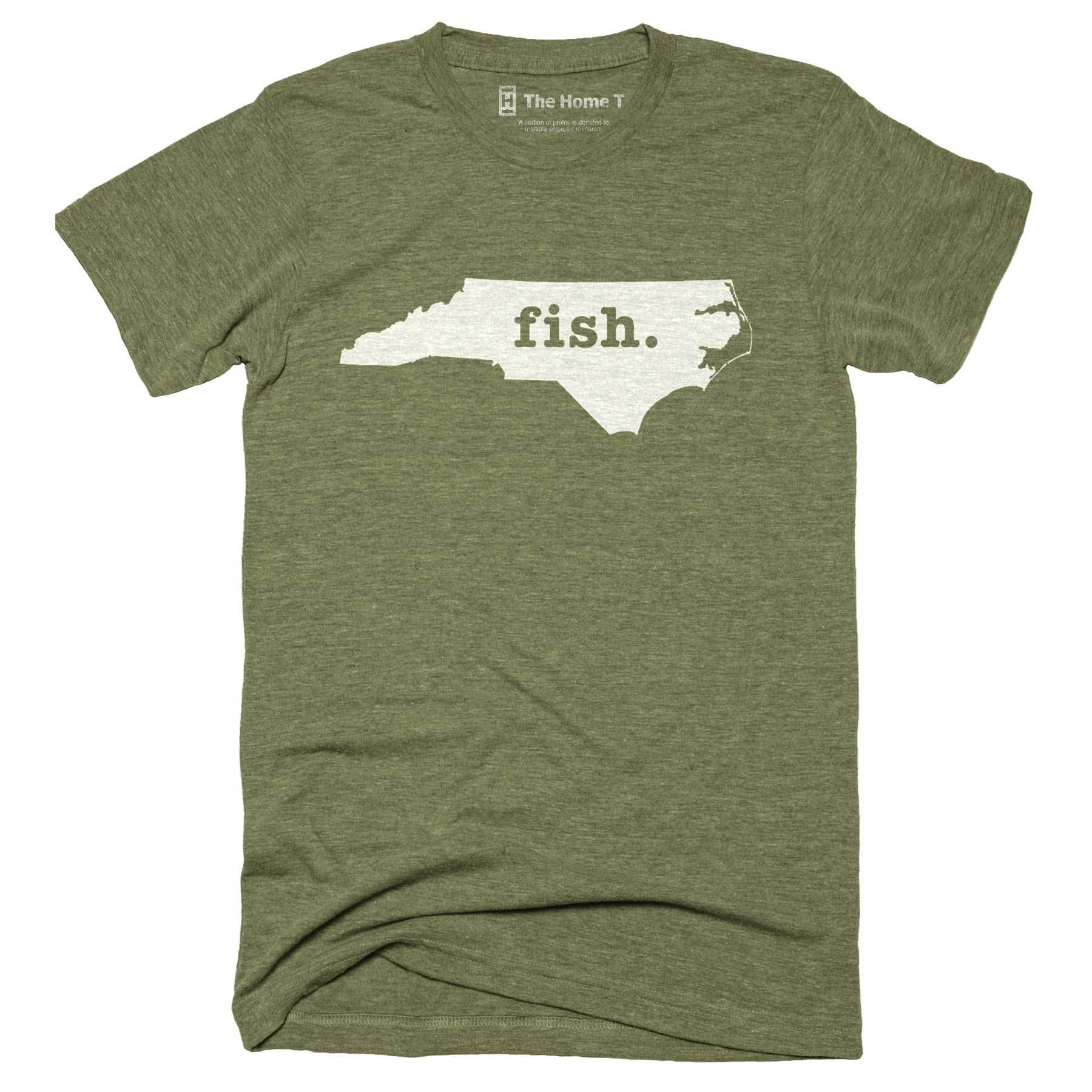 North Carolina Fish Home T-Shirt Outdoor Collection The Home T XS Army Green