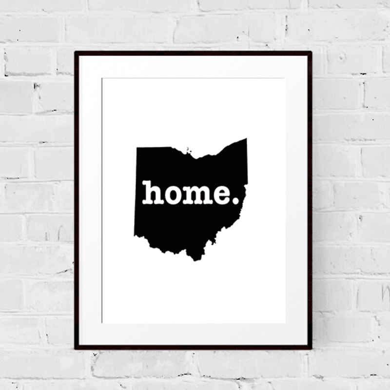 Ohio Art Print