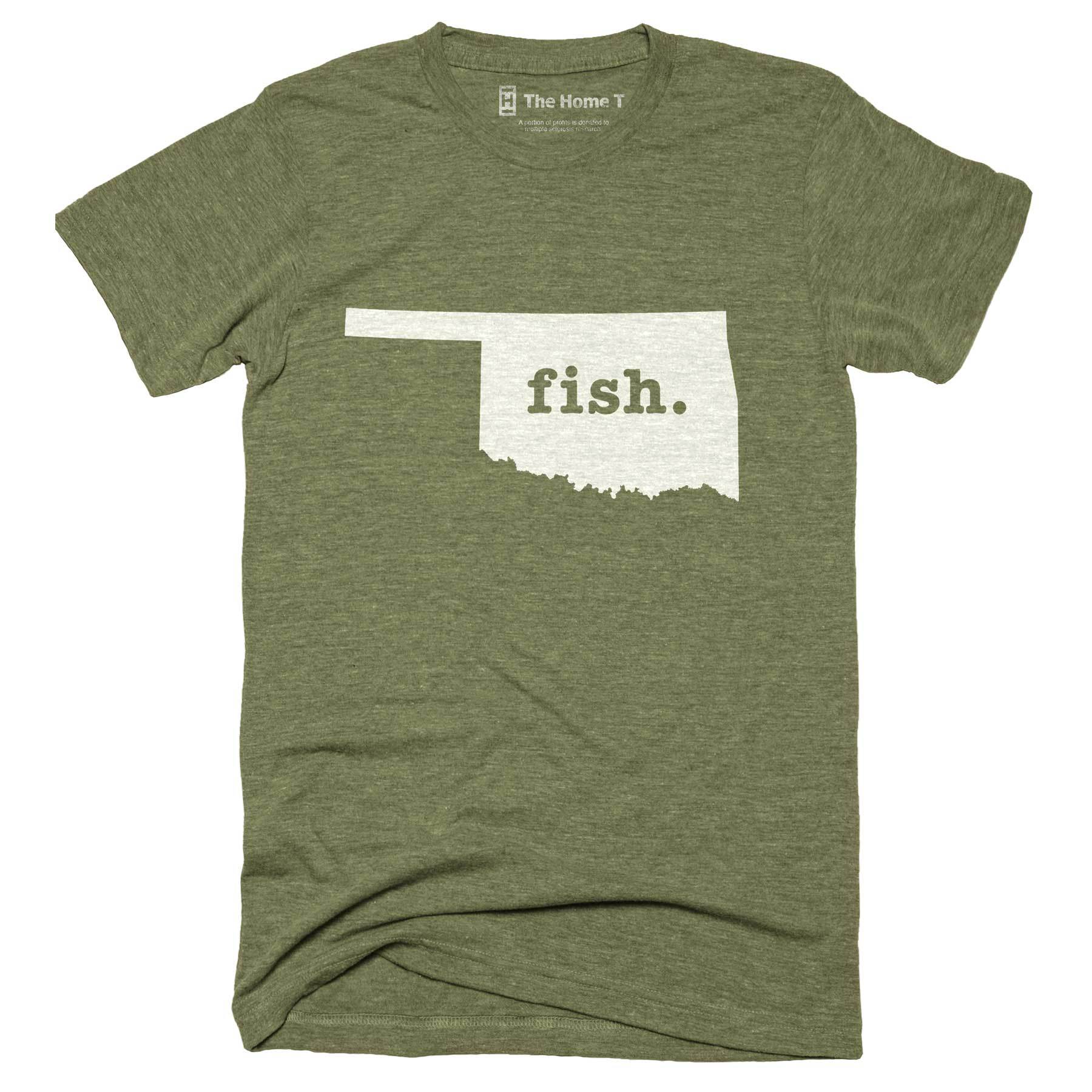 Oklahoma Fish Home T-Shirt Outdoor Collection The Home T XXL Army Green