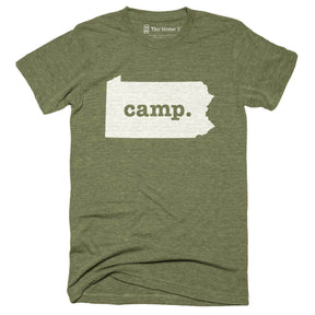 Pennsylvania Camp Home T-Shirt Outdoor Collection The Home T XXL Army Green