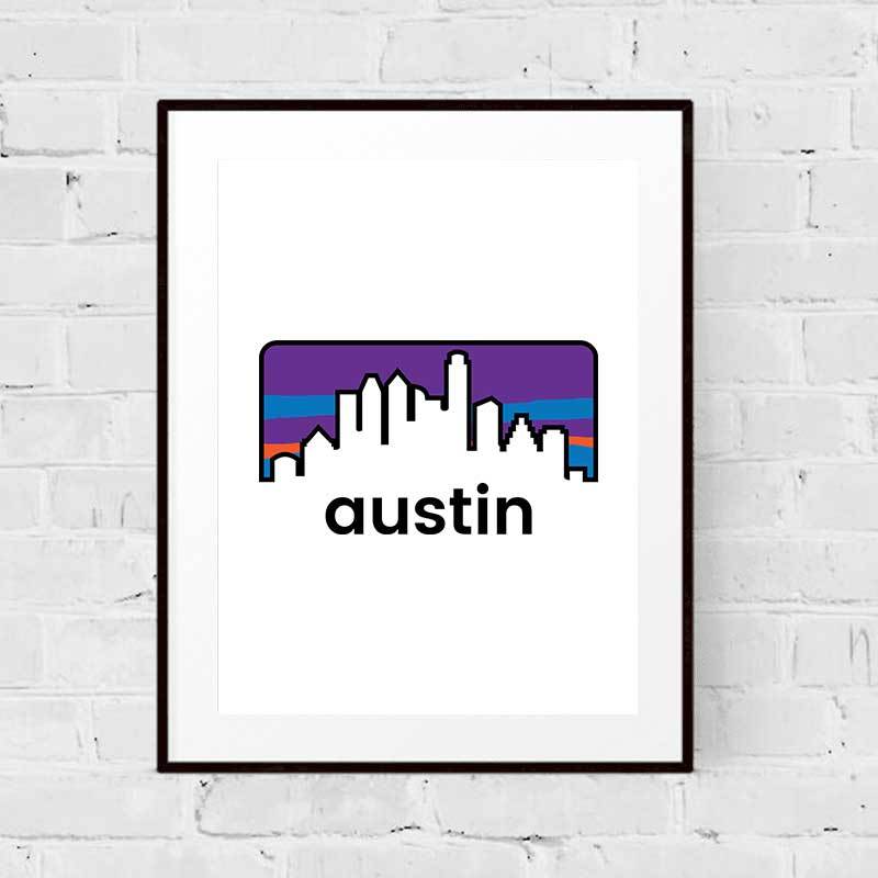 Austin Skyline Art Print