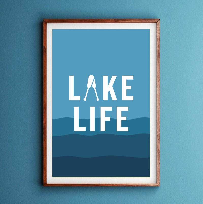 Lake Life Art Print