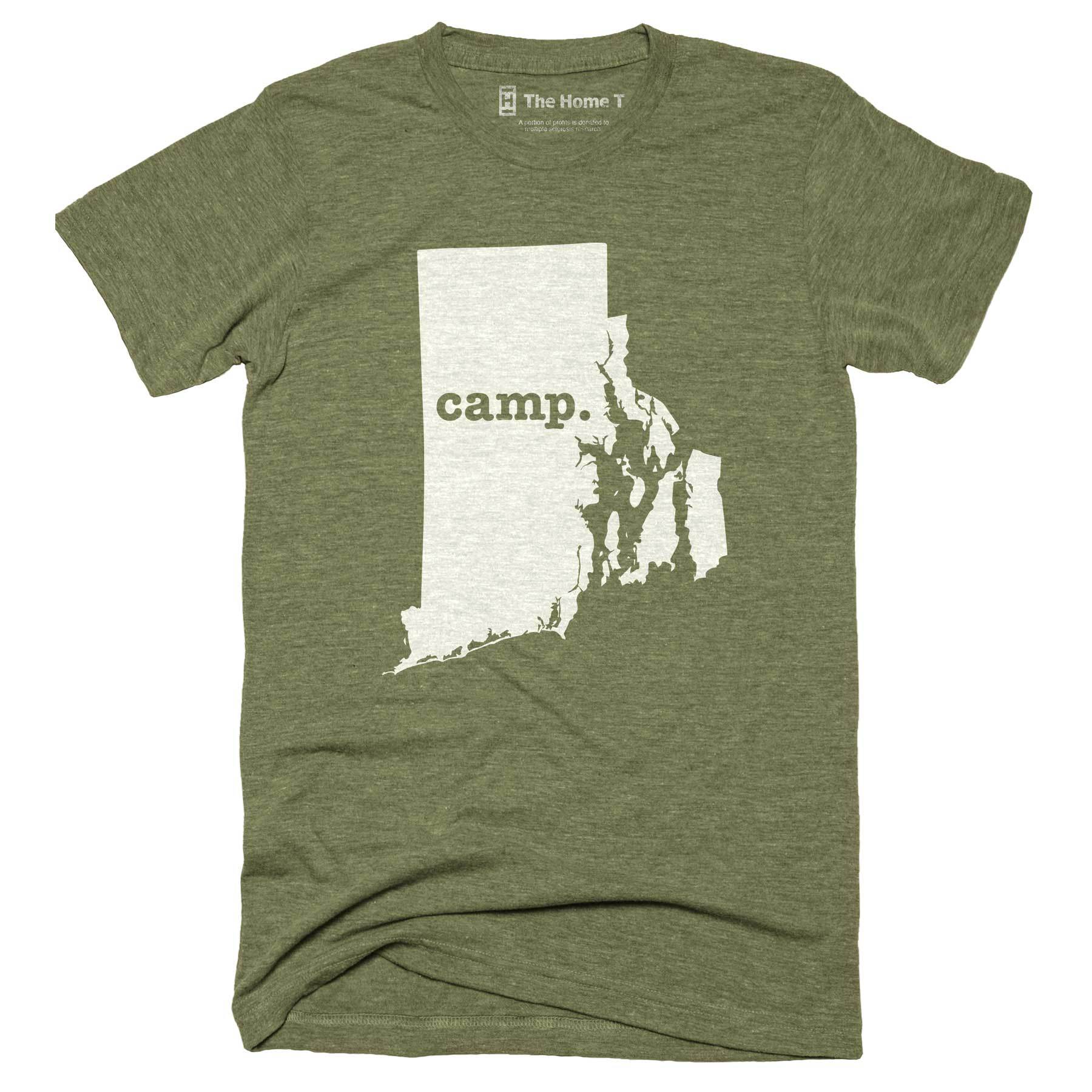 Rhode Island Camp Home T-Shirt Outdoor Collection The Home T XXL Army Green